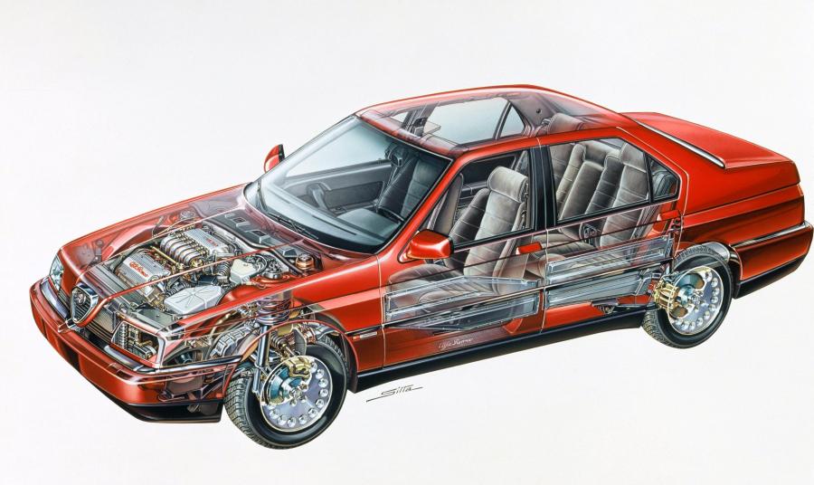 Схема Alfa Romeo 164 1987 года  (фото 20 из 28)
